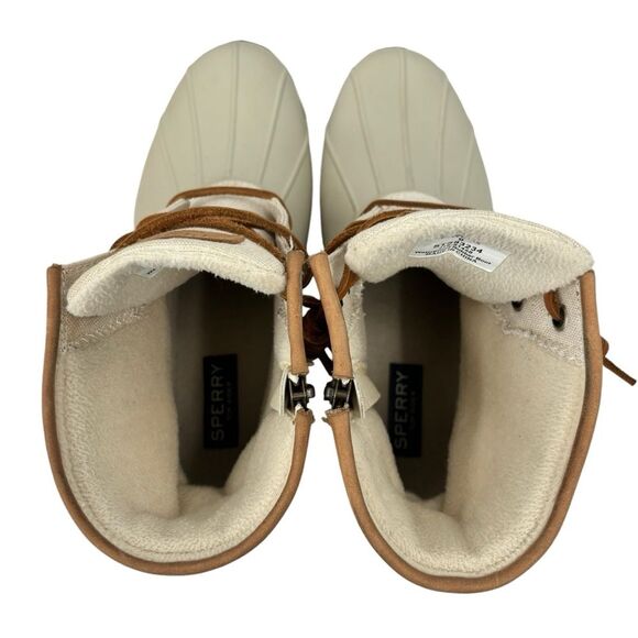 Sperry's Saltwater Sparkle Textile Waterproof Duck Boots - Picture 10 of 11